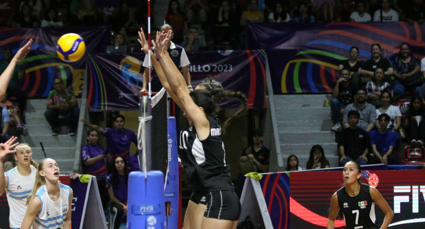 México clasifica a semifinales de la Copa Panamericana de Volibol Femenil Sub 23 al vencer a Argentina en el Arena Sonora