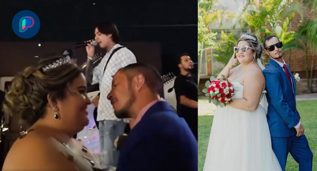 Sorprende Natanael Cano a pareja con presentación durante su boda en Hermosillo