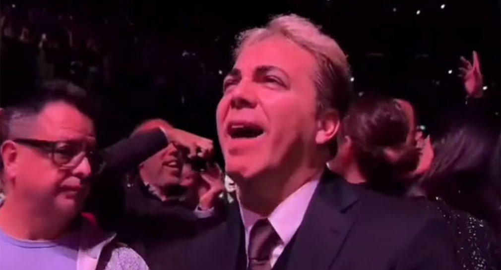 Desde primera fila, Christian Castro canta y disfruta del concierto de Luis Miguel en Argentina