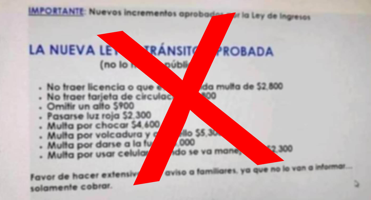 Es falso mensaje con multas por usar celular, licencia vencida o pasarse semáforo por supuesta nueva ley en Hermosillo: Policía Municipal