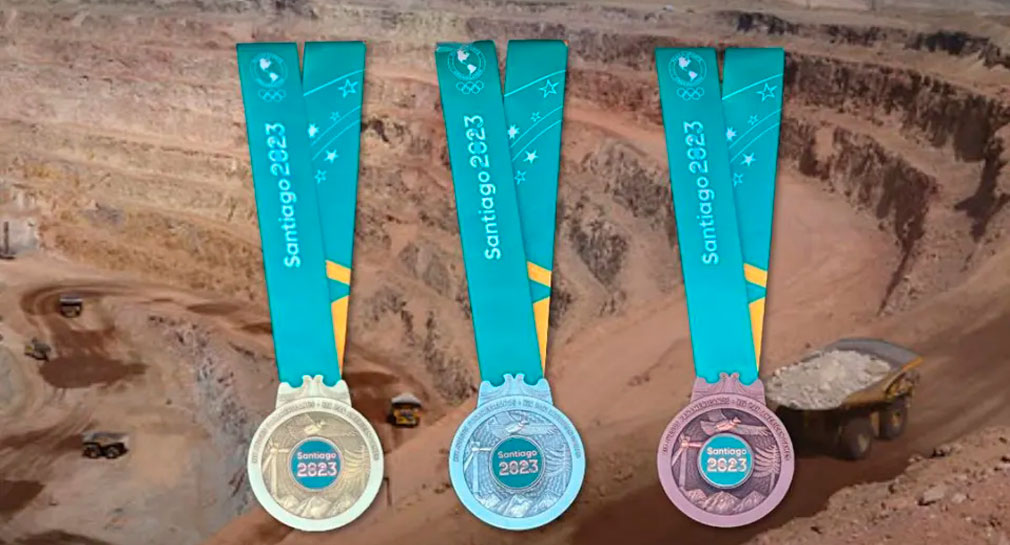 Así serán las medallas que se darán en los Juegos Panamericanos Chile 2023