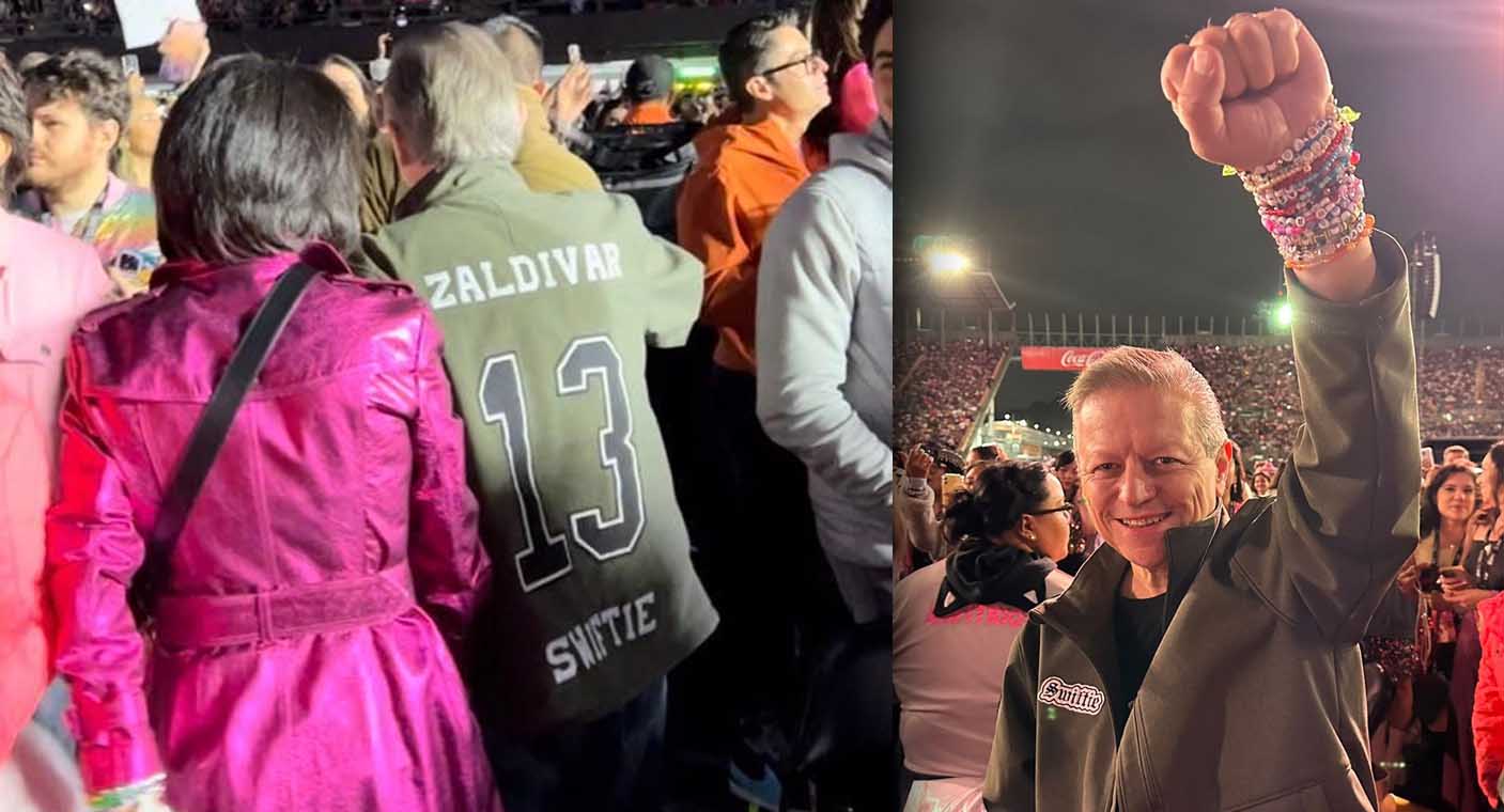 Captan al ministro Arturo Zaldívar en concierto de Taylor Swift en CDMX (VIDEO)