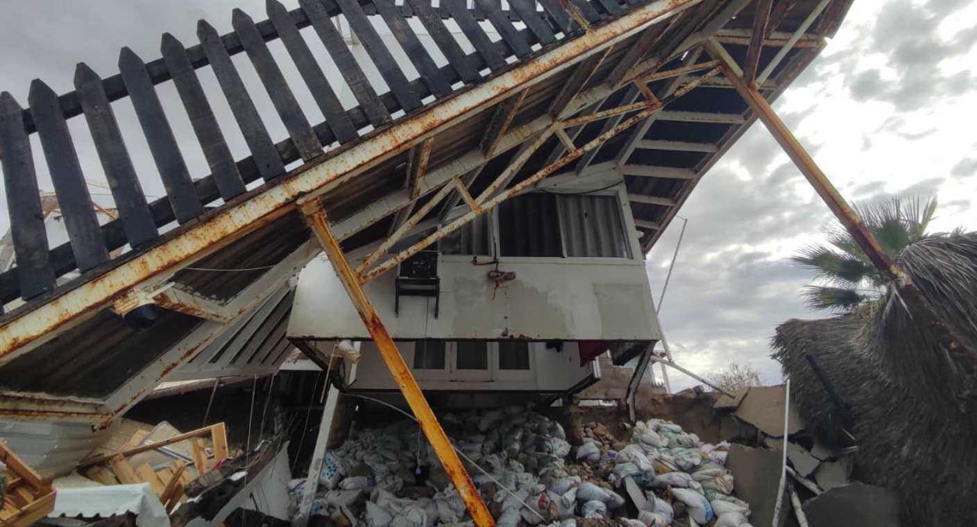 Hotel Miramar en Bahía de Kino perdió 5 cuartos tras el paso del huracán Hilary, buscarán apoyo de gobierno municipal