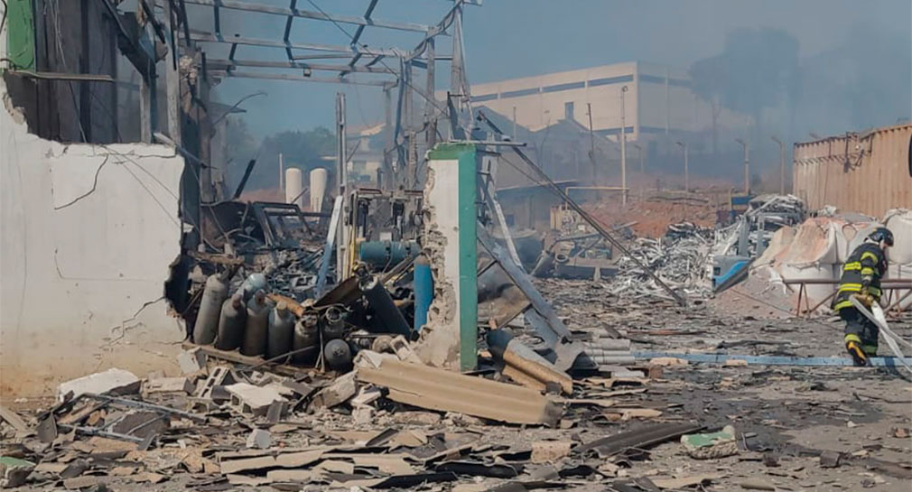 Explosión en fábrica al sur de Brasil deja 2 muertos y 12 heridos