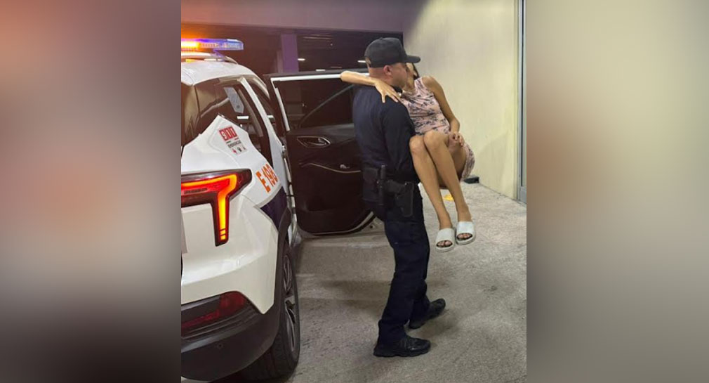 Policías trasladan a mujer en labor de parto hasta hospital en Hermosillo