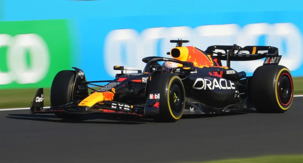Red Bull asegura título en la F1 con victoria de Verstappen en GP de Japón; ‘Checo’ se retira de la carrera