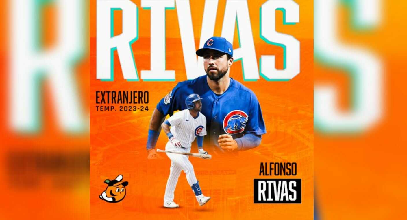 El ligamayorista Alfonso Rivas formará parte de Naranjeros de Hermosillo para la temporada 2023-2024 de la LMP