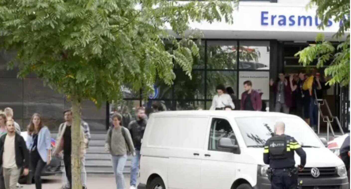 Tras provocar incendio, estudiante inicia tiroteo en hospital universitario en Holanda; hay dos muertes