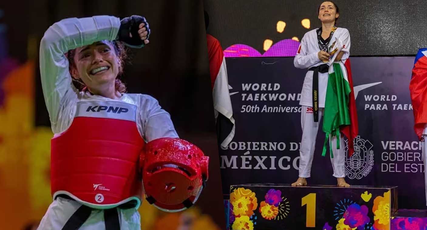 Mexicana Jessica García gana medalla de oro en Mundial de Para Taekwondo 2023