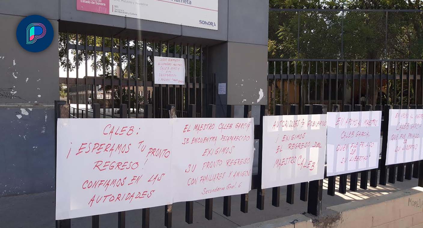 Maestros piden investigar desaparición de profesor Caleb García de Secundaria General 6 en Hermosillo