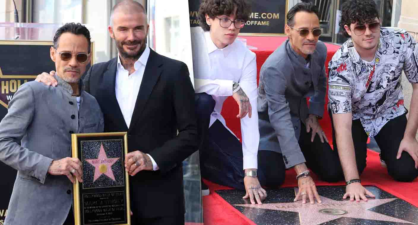 Marc Anthony recibe su estrella en el Paseo de la Fama de Hollywood