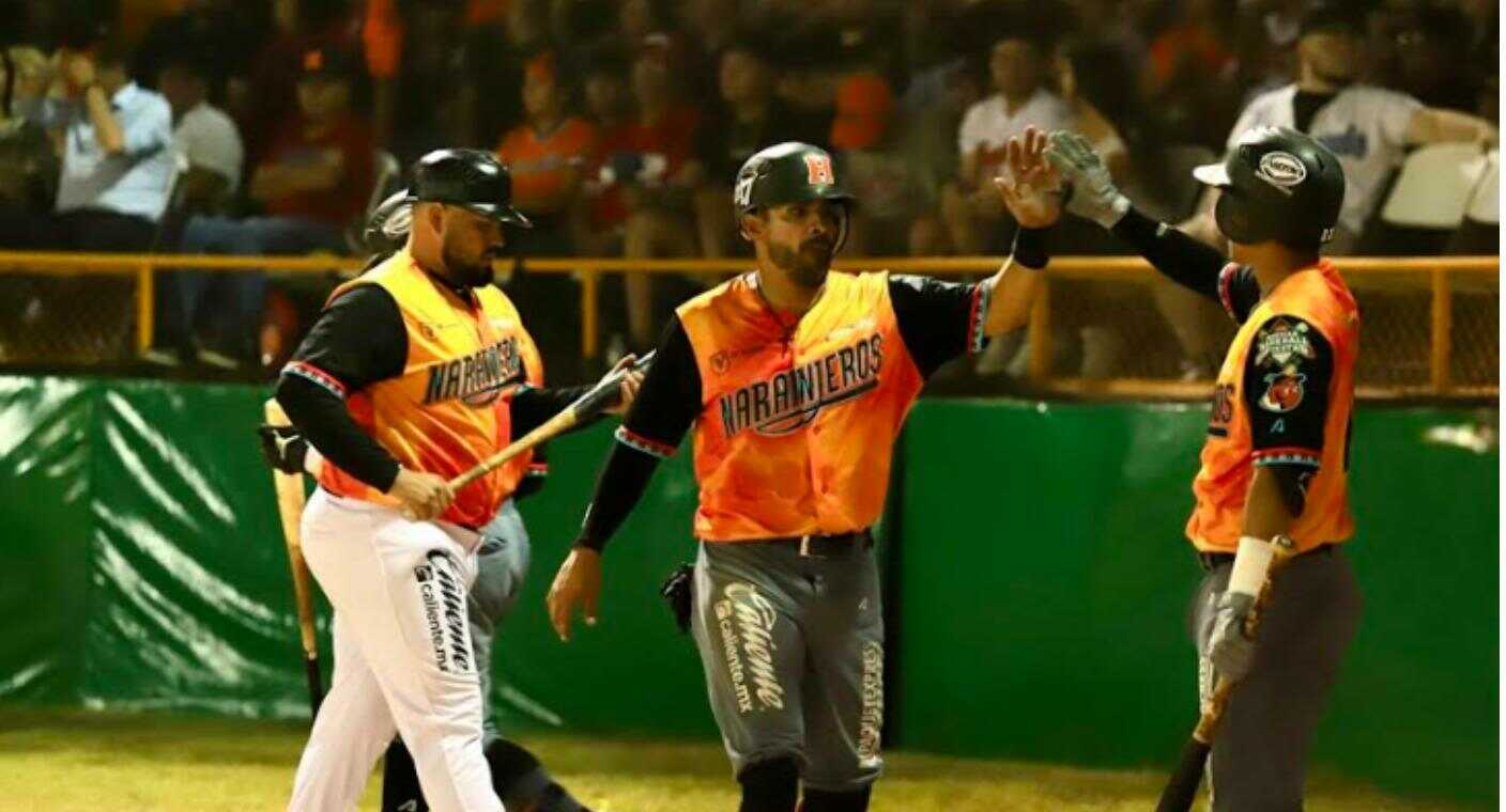 Naranjeros de Hermosillo se imponen 5-2 a Yaquis de Obregón en el marco de la Fiesta Mexicana del Beisbol en Nogales