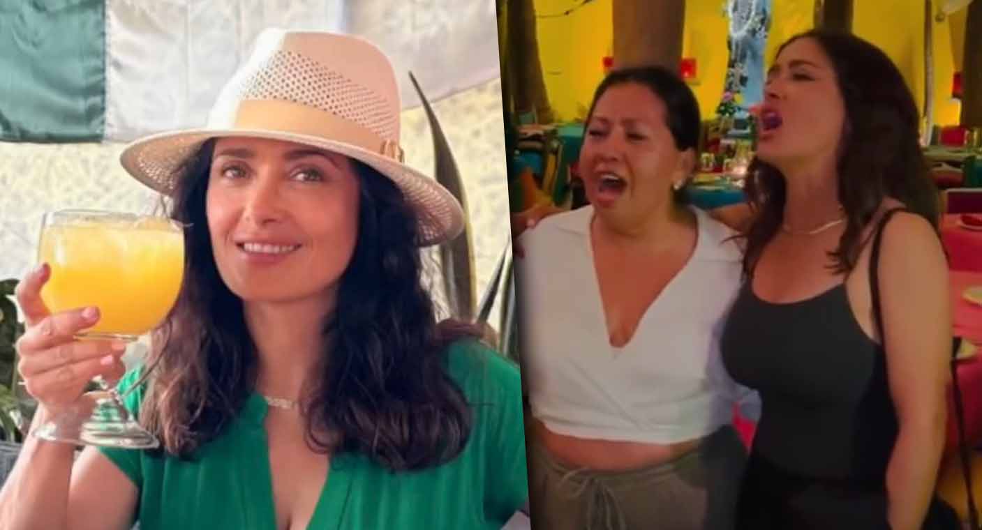 Salma Hayek celebra la Independencia de México cantando ‘Paloma negra’ (VIDEO)