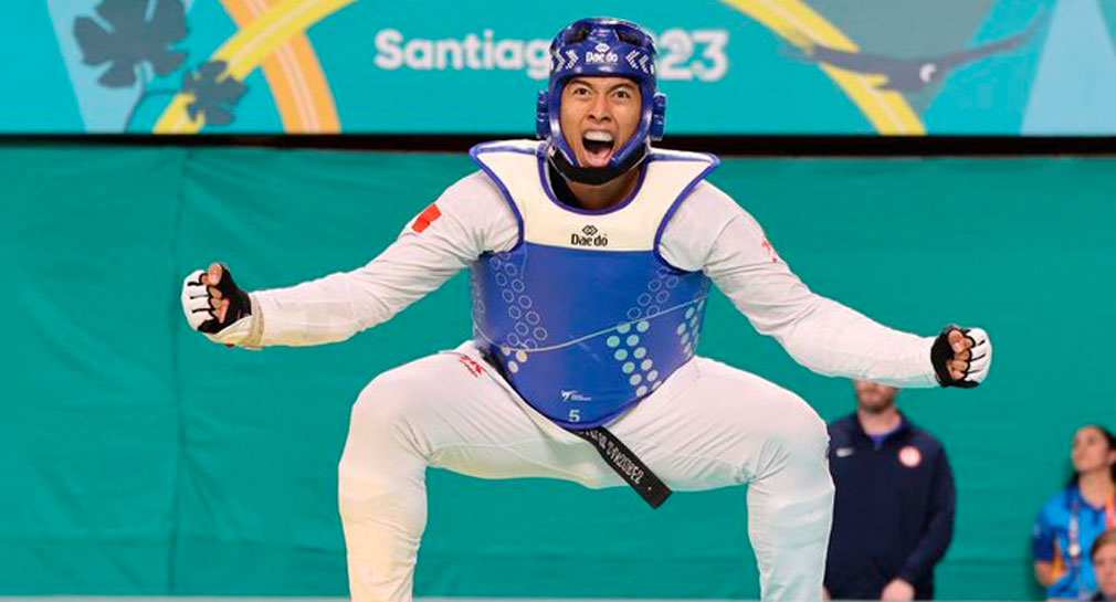 Carlos Sansores gana sexto oro en taekwondo para México en Panamericanos Santiago 2023