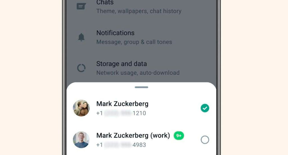 WhatsApp ahora permitirá usar dos cuentas diferentes en un mismo dispositivo