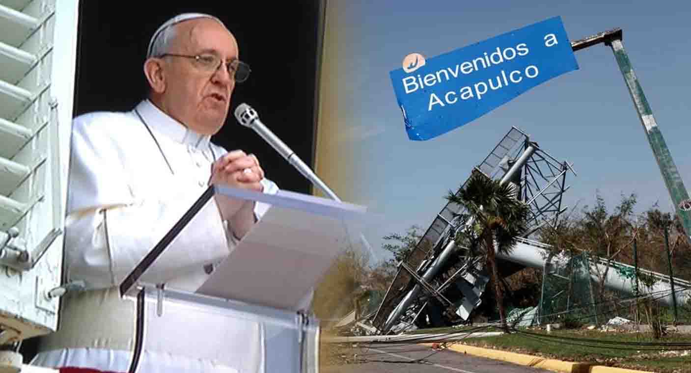 Papa Francisco reza por víctimas del huracán ‘Otis’ en Acapulco, Guerrero, durante el Ángelus