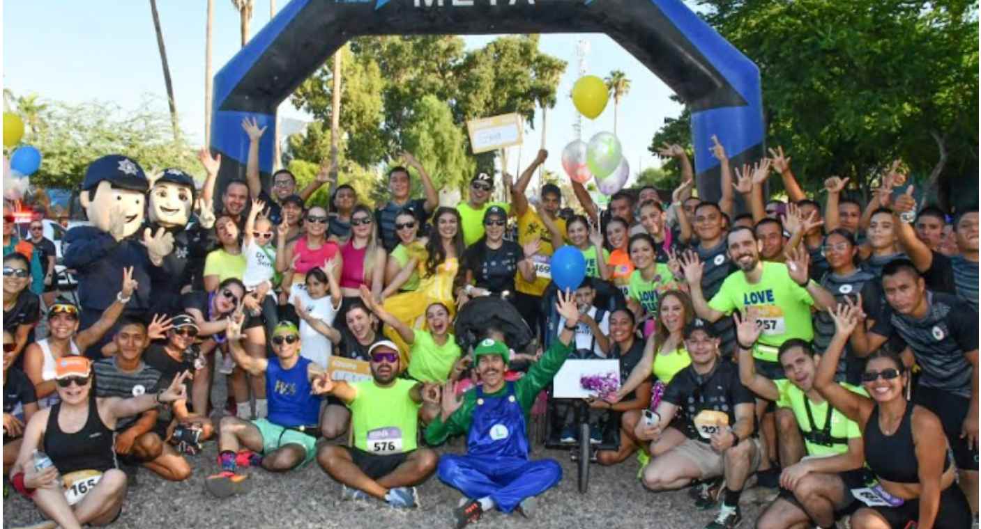 Participan más de mil 200 personas en decima carrera de la fundación Corre Conmigo en Hermosillo