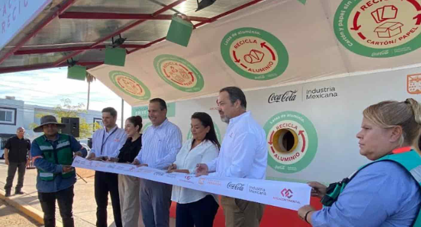 Instalan Ayuntamiento de Hermosillo y Arca Continental primera estación de reciclaje en Parque Copacabana
