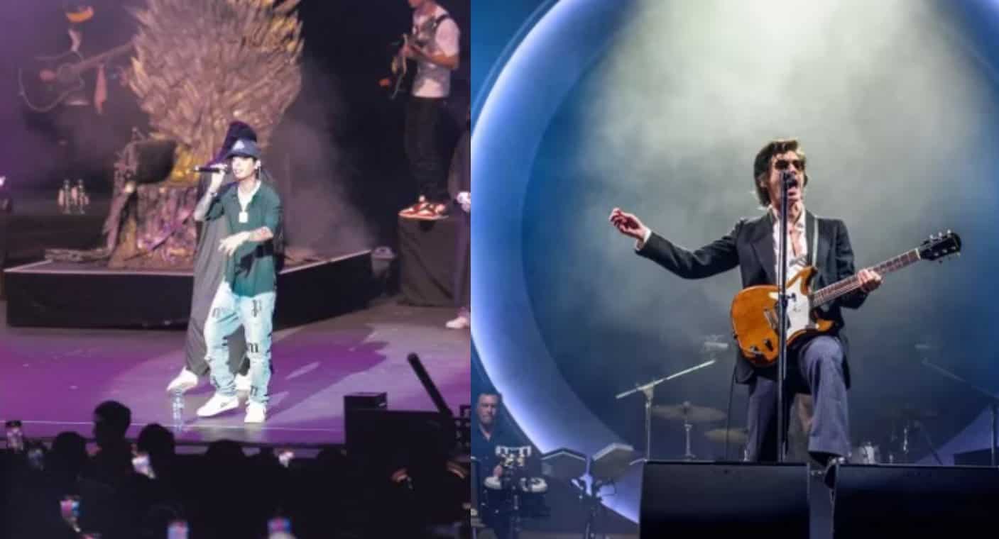 ‘Denle un bolillo’: Temblor de Oaxaca sorprende a Natanael Cano y Arctic Monkeys en la CdMx (VIDEO)