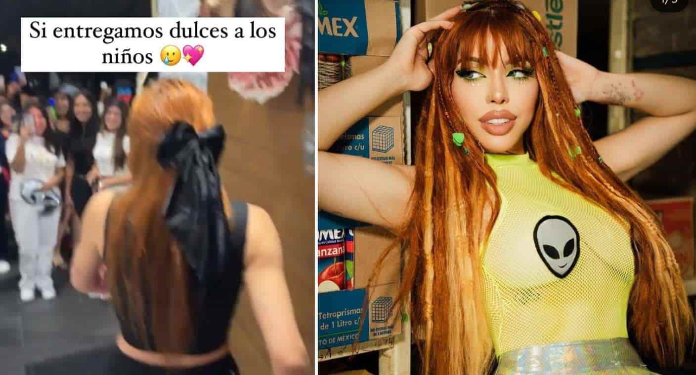 Yeri Mua cumple su sueño de entregar dulces a niños y niñas en Halloween (VIDEO)
