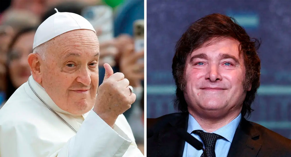 Papa Francisco llama por teléfono a Javier Milei tras victoria en Argentina