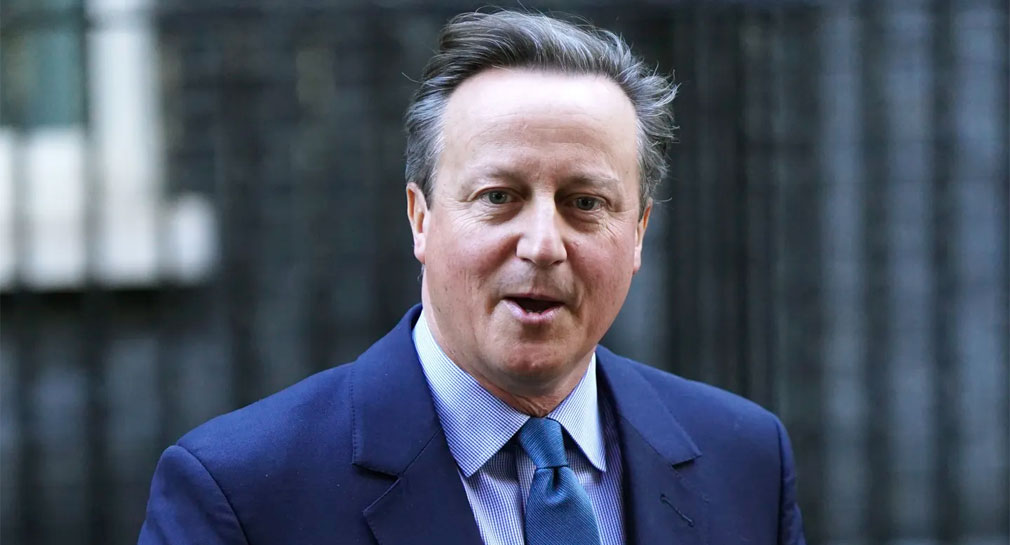 Designan al exprimer ministro británico David Cameron como secretario de Exteriores