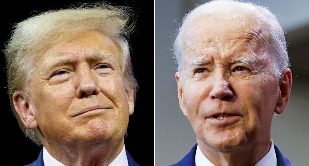 Donald Trump supera a Joe Biden en encuestas de varios estados en EEUU, a un año de elecciones