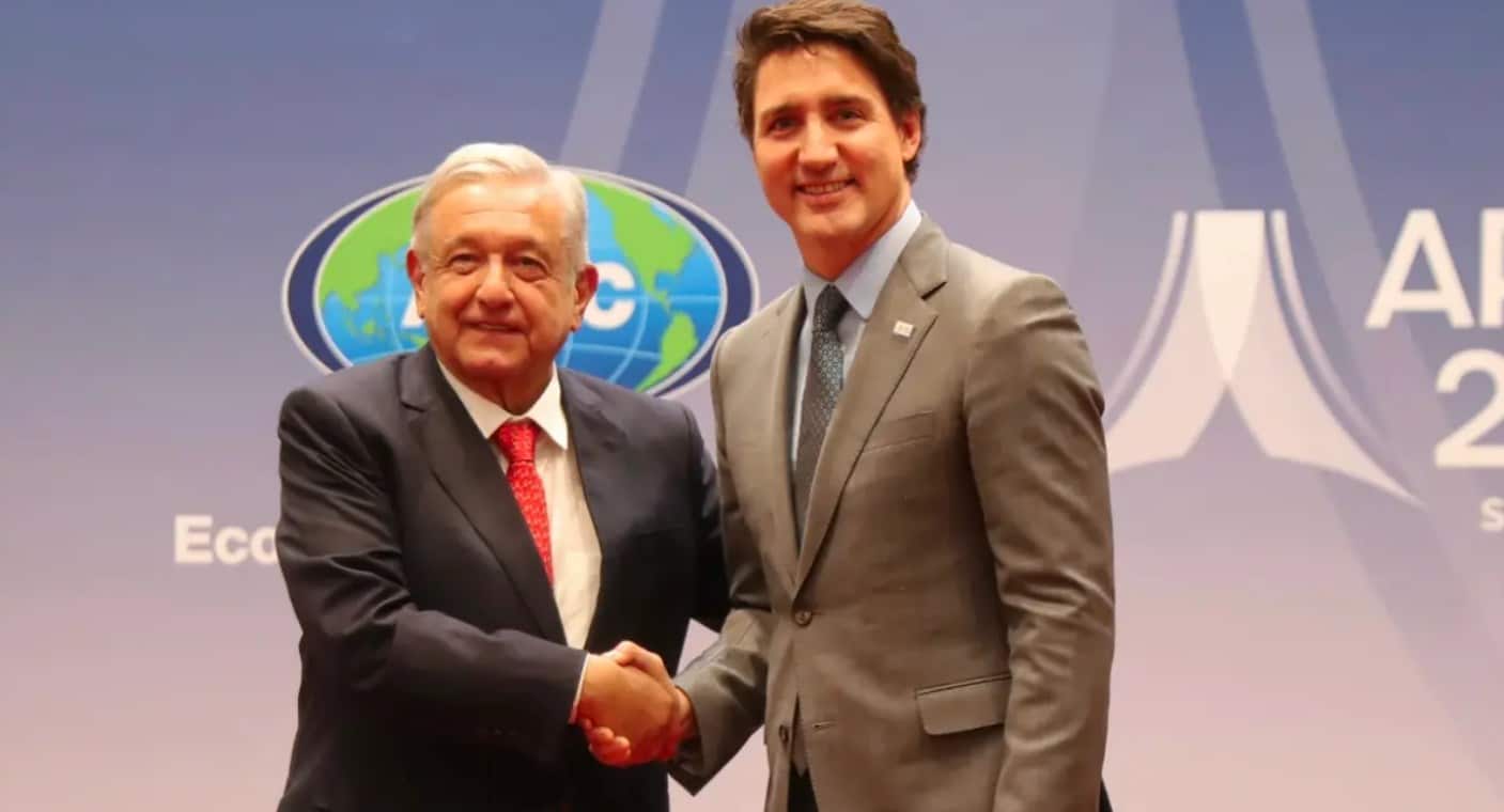 AMLO y primer ministro Trudeau dialogan sobre migración y comercio