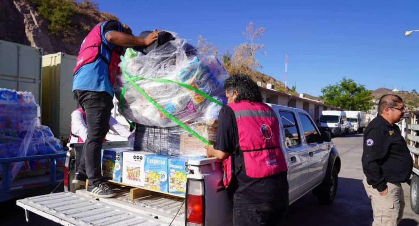 Entrega DIF Sonora a Semar 111 toneladas de víveres para personas afectadas en Guerrero por paso del huracán Otis