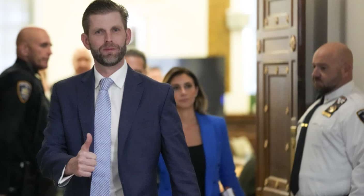 Eric Trump testifica en juicio por fraude civil contra su padre, dice que confió en los contadores