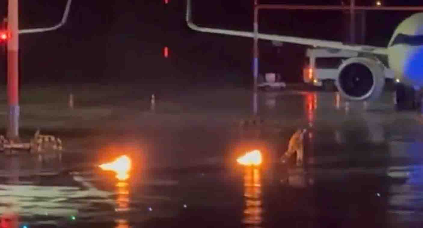 VIDEOS: Hombre irrumpe en aeropuerto de Alemania, dispara al aire e incendia la pista