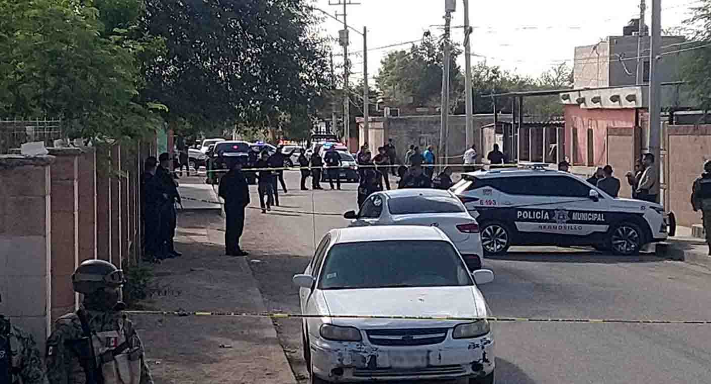 Policía sin vida y presunto delincuente abatido deja enfrentamiento armado al norte de Hermosillo