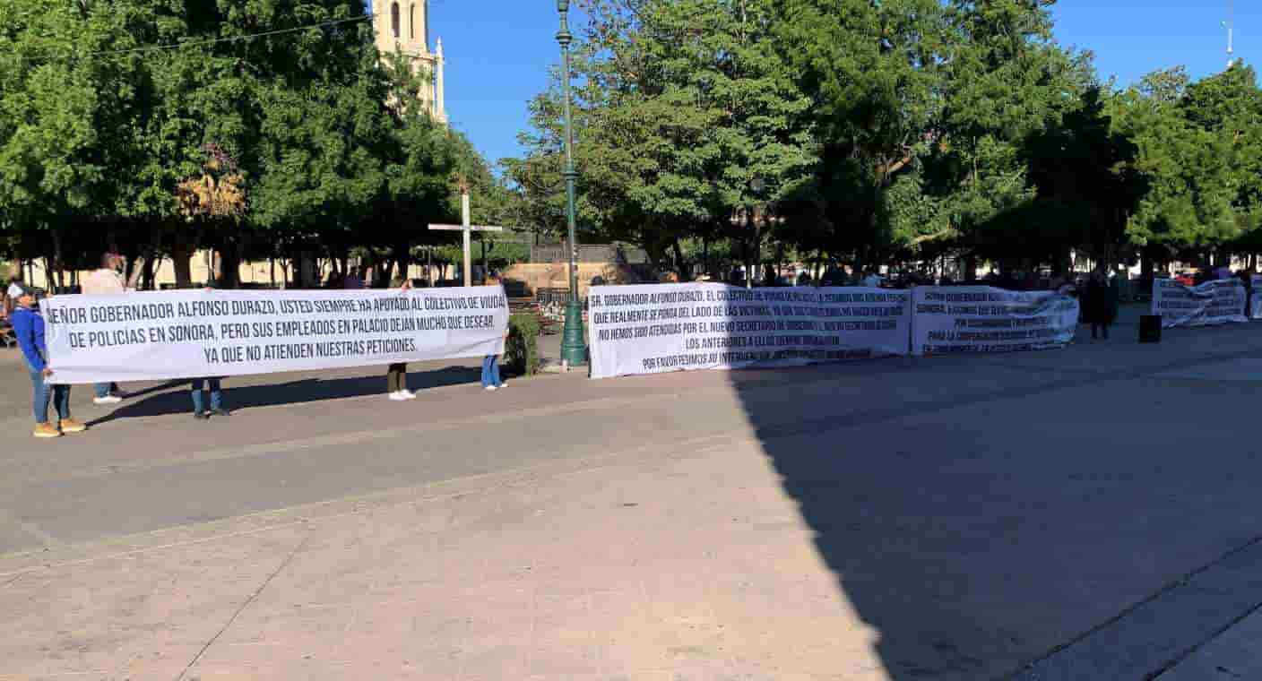 Viudas de policías solicitan audiencia con Alfonso Durazo ante falta de apoyos económicos