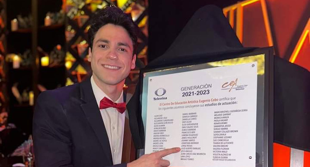José Alberto Barajas, primer caborquense en graduarse del CEA, participará en telenovela El Maleficio de Televisa