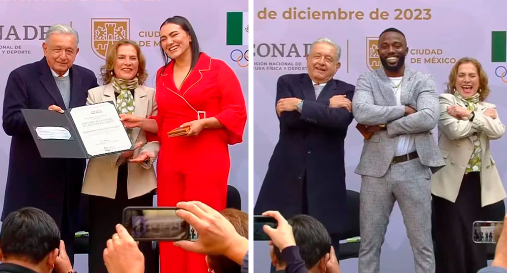Entrega AMLO Premio Nacional del Deporte a Alejandra Valencia, Randy Arozarena y más atletas