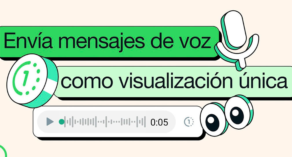 WhatsApp permite enviar mensajes de voz que se escuchen una sola vez