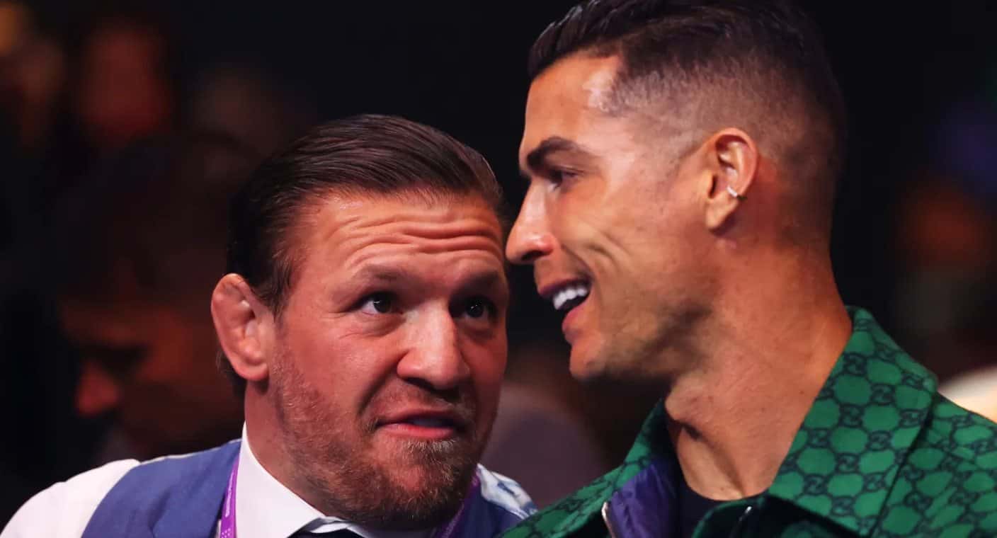 Cristiano Ronaldo se encuentra con Conor McGregor en velada boxística de Arabia Saudita