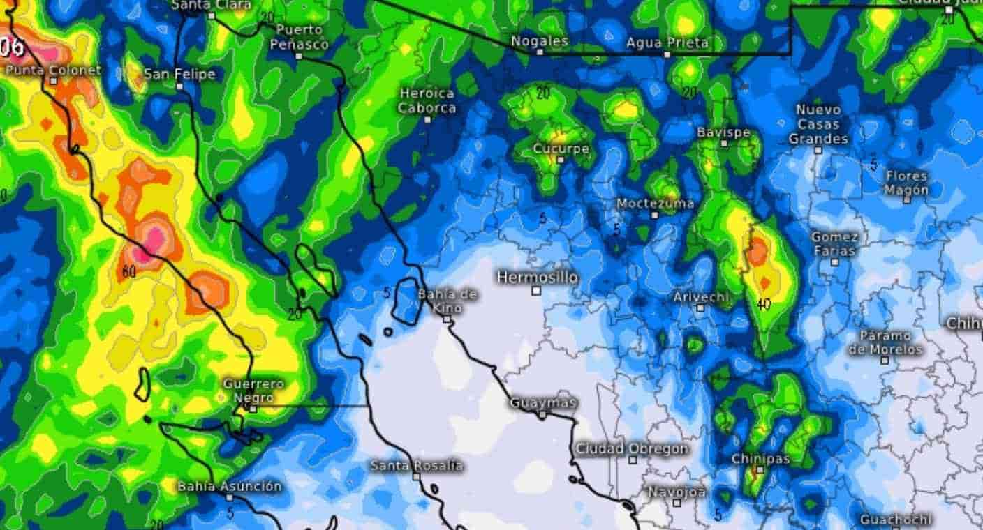 Entrarán a Sonora tormenta invernal 2 y Frente Frío número 19 este jueves: PC