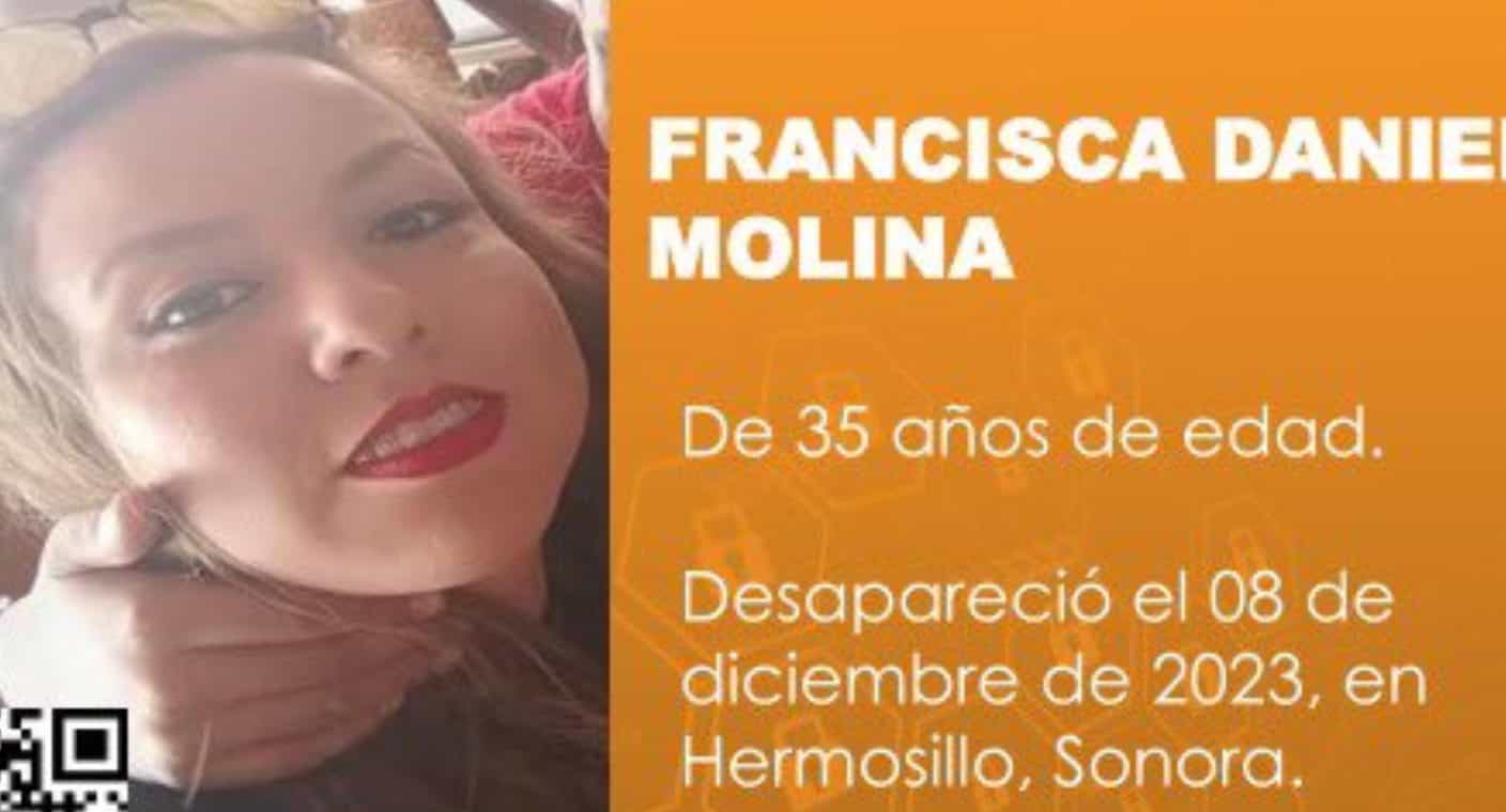 Activan Protocolo Alba por la desaparición de Francisca, fue vista por última vez el 8 de diciembre al salir de su casa en Hermosillo
