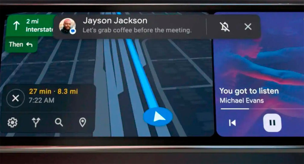 Google anuncia función de Android Auto para resumir mensajes de texto largos que lleguen mientras conduces