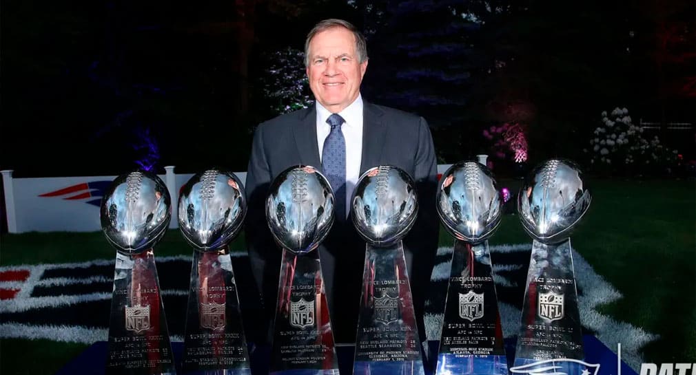 Bill Belichick dejará de ser entrenador de los Patriots, luego de 24 temporadas y 6 anillos de Super Bowl
