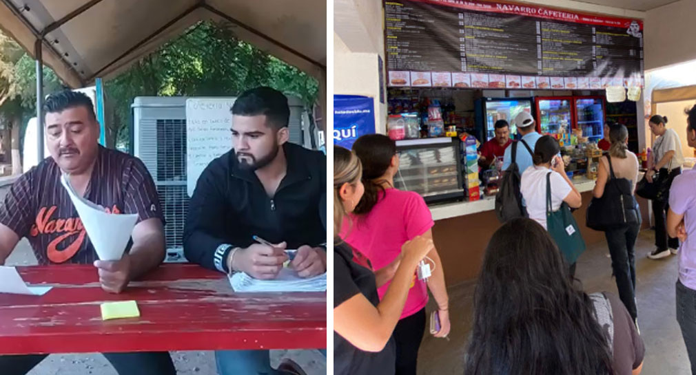 Cafetería Navarro, de Unison Hermosillo, anuncia a los nuevos estudiantes becados que recibirán una comida gratuita al día este semestre