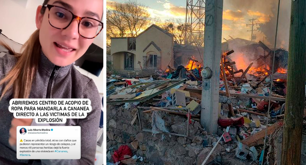 Miriam Lucero, dueña de Demare Pastelerías, invita a donar ropa en buen estado y llevarla a sus sucursales para afectados por explosión en Cananea