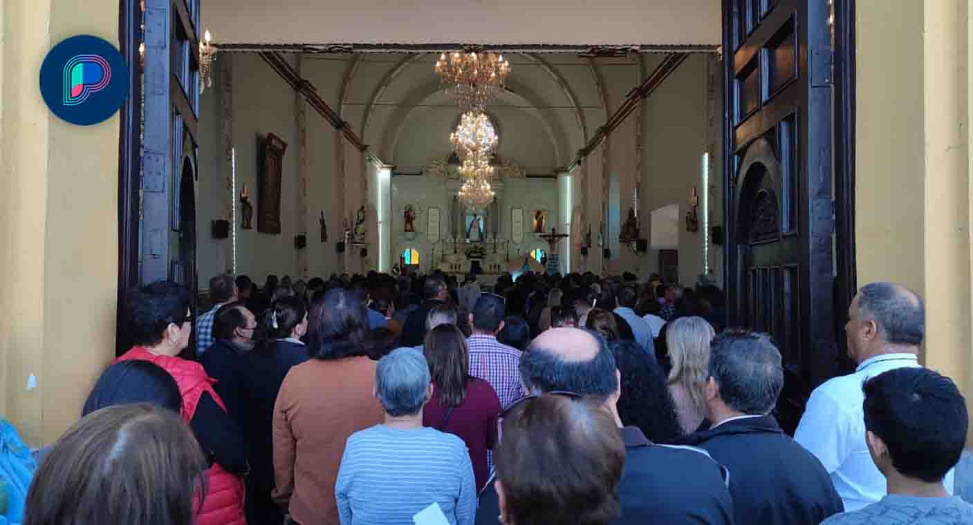 Celebran feligreses de Iglesia de la Candelaria su peregrinación 19 en Hermosillo