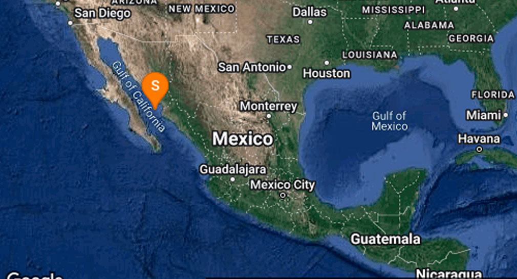 Reportan sismo magnitud 4.7 en Huatabampo