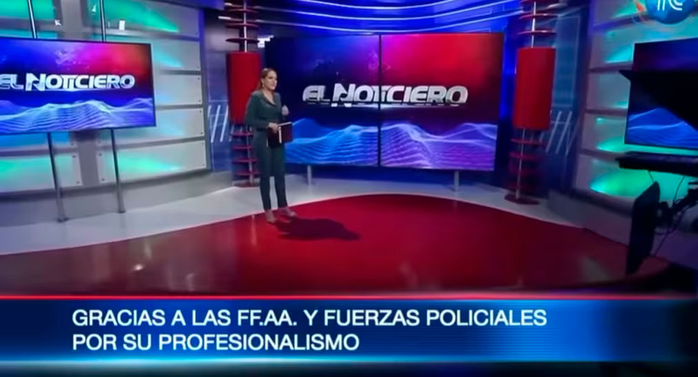Vuelve al aire ‘El Noticiero’ de TC Televisión de Ecuador, 2 días después del ingreso de grupo delictivo que los tomó como rehenes