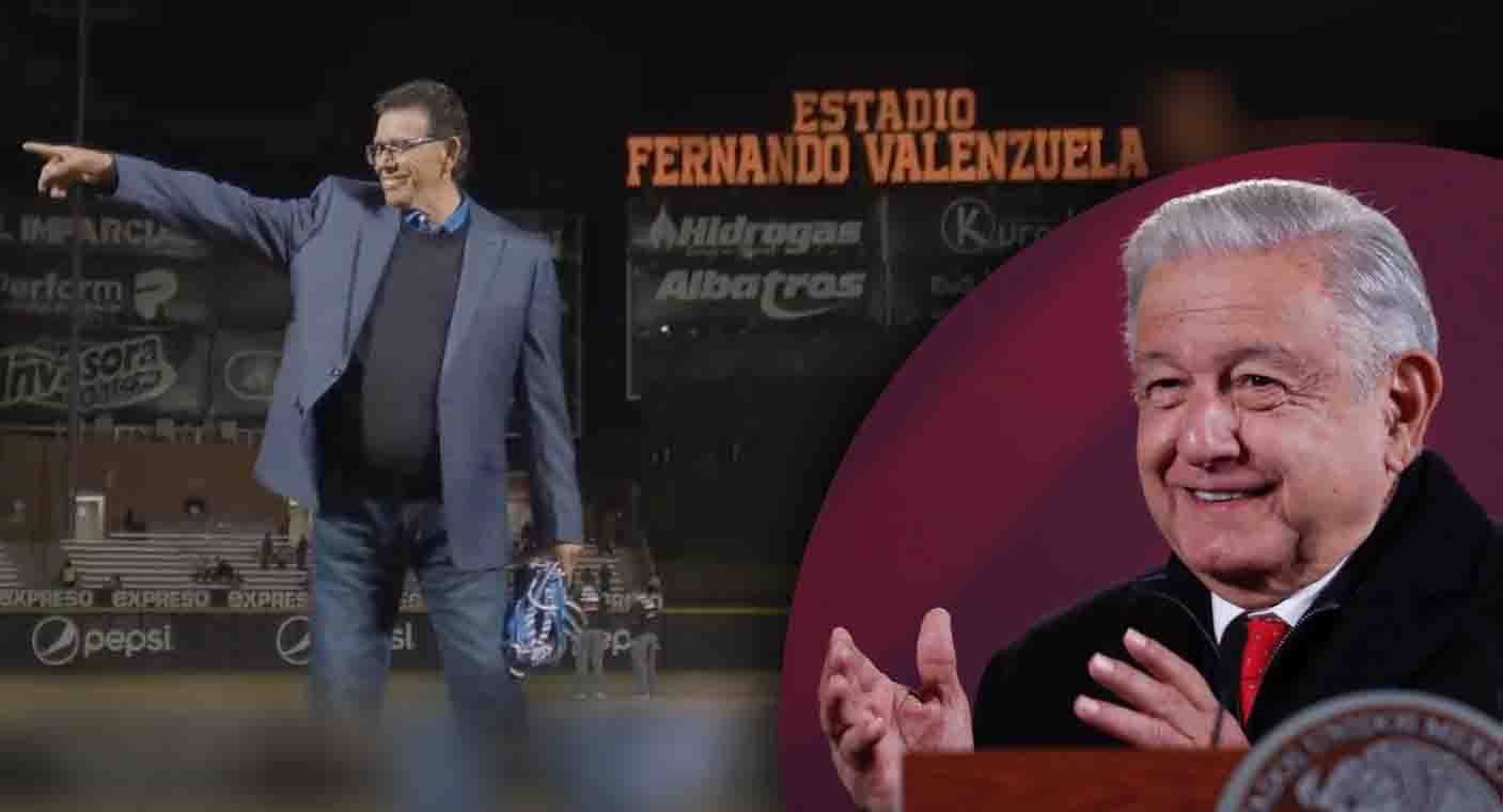 AMLO celebra nombramiento del Estadio Fernando Valenzuela en Hermosillo