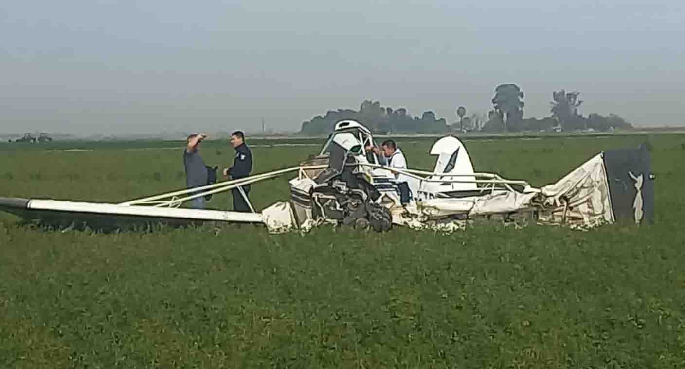 Se desploma avioneta de fumigación en SLRC, Sonora