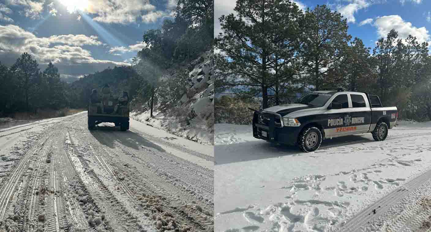Cierran tramo carretero Yécora-Hermosillo por presencia de nieve