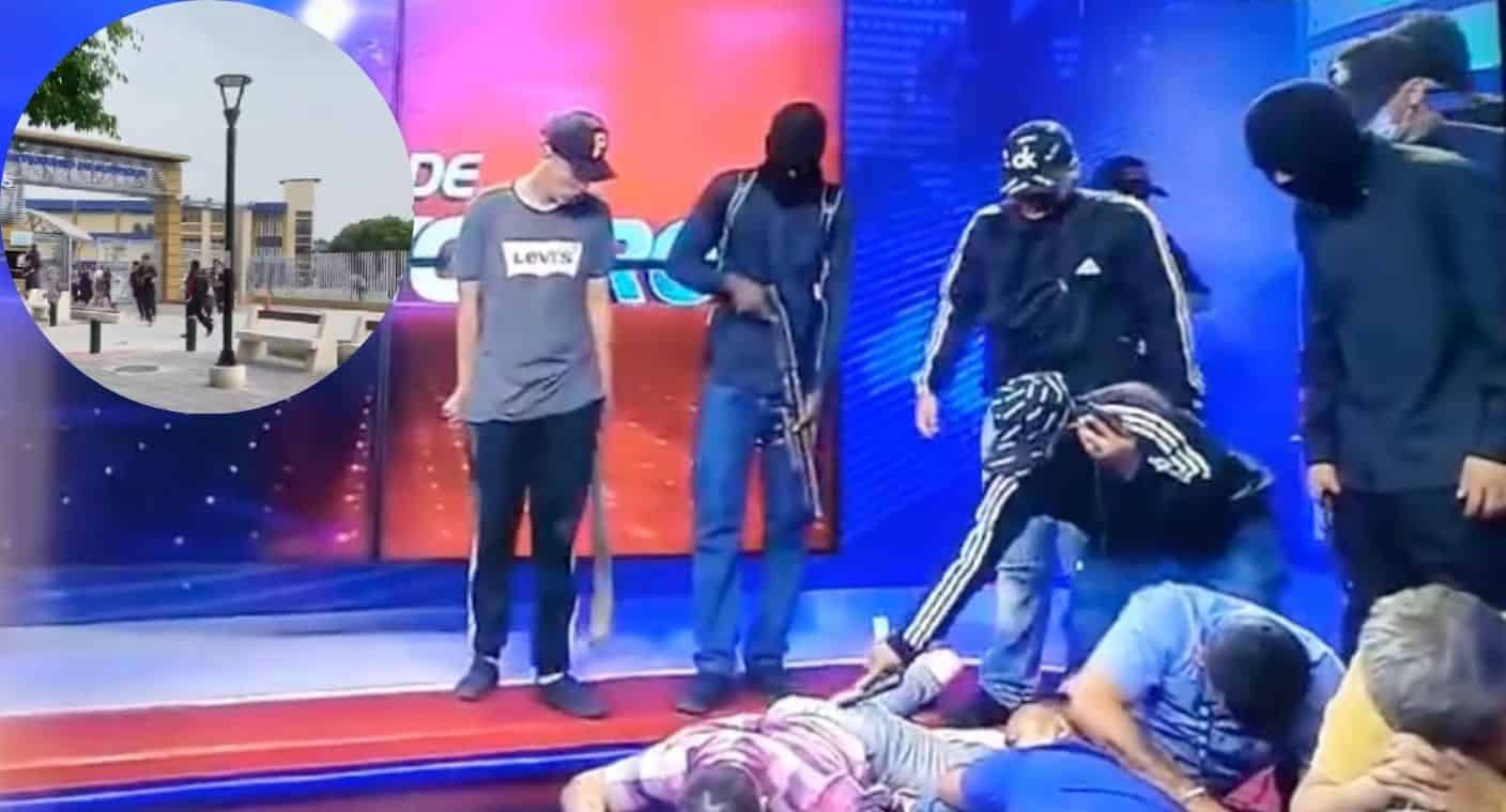 Hombres encapuchados y armados ingresan a televisora en Ecuador; reportan asaltos en la Universidad de Guayaquil (VIDEO)